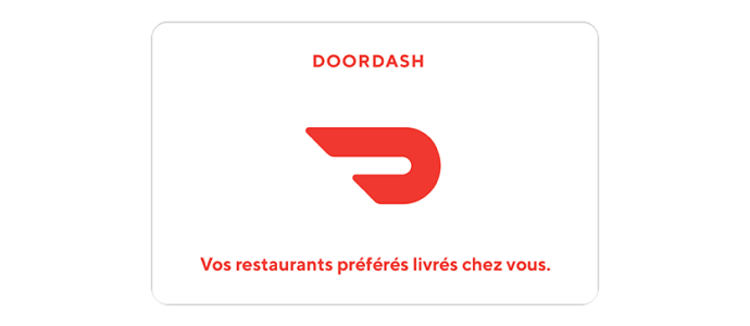 JUIN 2022 | Tirage de 5 cartes-cadeaux DoorDash de 50$