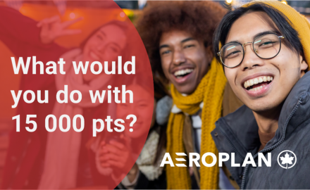 Win 15,000 Aeroplan points